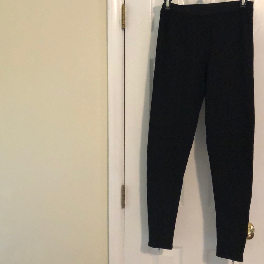 Divided leggings high waist